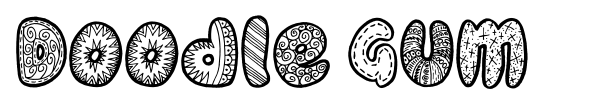 Doodle Gum font preview